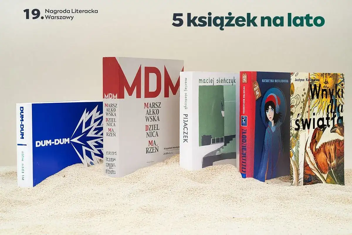 Pięć książek na lato, w tym "MDM" i "Dum-Dum", idealnych do letnich historii.