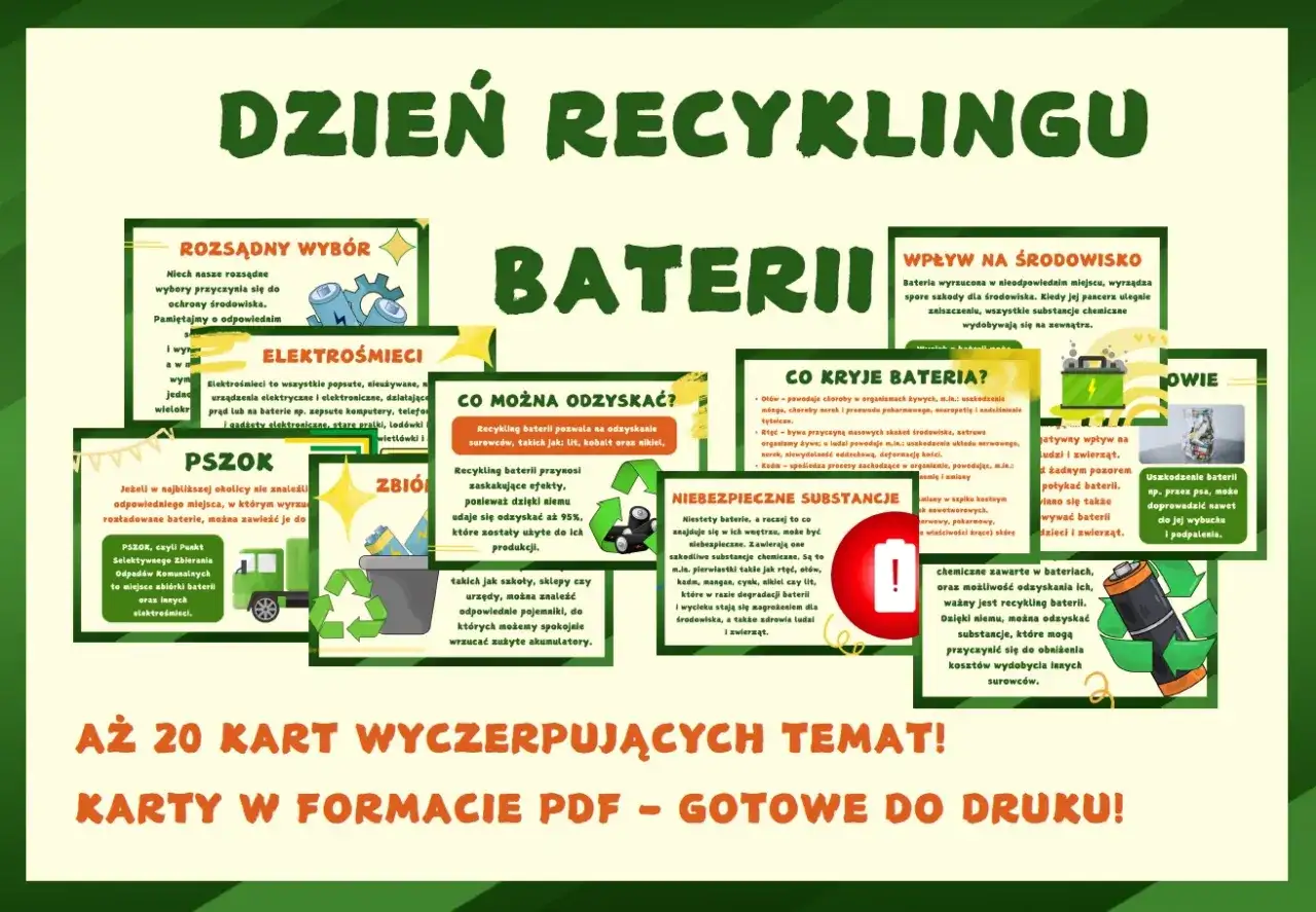 Recykling baterii jest kluczowy, bo od września 2026 r. każdy warsztat musi mieć punkt recyklingu ogniw litowych. Chronimy środowisko i zdrowie!