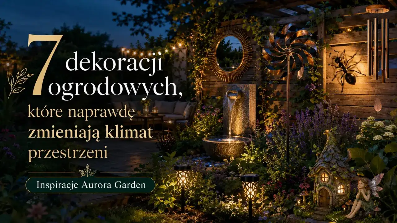 Odkryj 7 ciekawych pomysłów na ozdoby do ogrodu, które stworzą magiczny klimat. Fontanna, wiatraczek, lampiony i baśniowy domek dodadzą uroku.