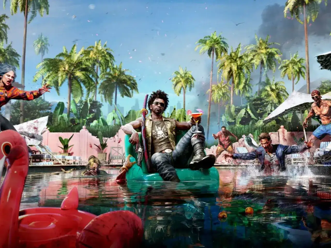 Relaks przy basenie w Dead Island 2, gdzie zombie atakują. Sprawdź wymagania gry, by przetrwać!