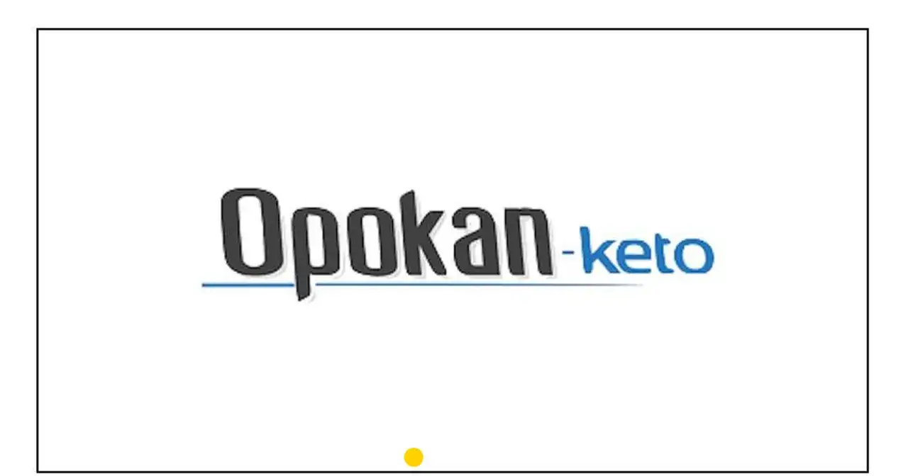 Logo z napisem "Opokan-keto" na białym tle.