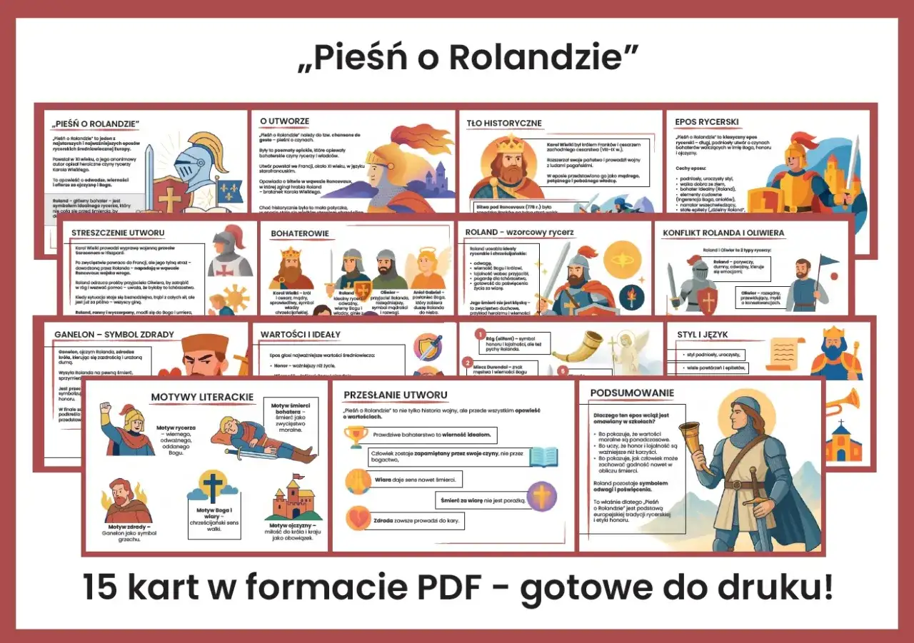 Pieśń o Rolandzie: streszczenie, bohaterowie, wartości i ideały. Epos rycerski, który uczy o honorze i wierności.