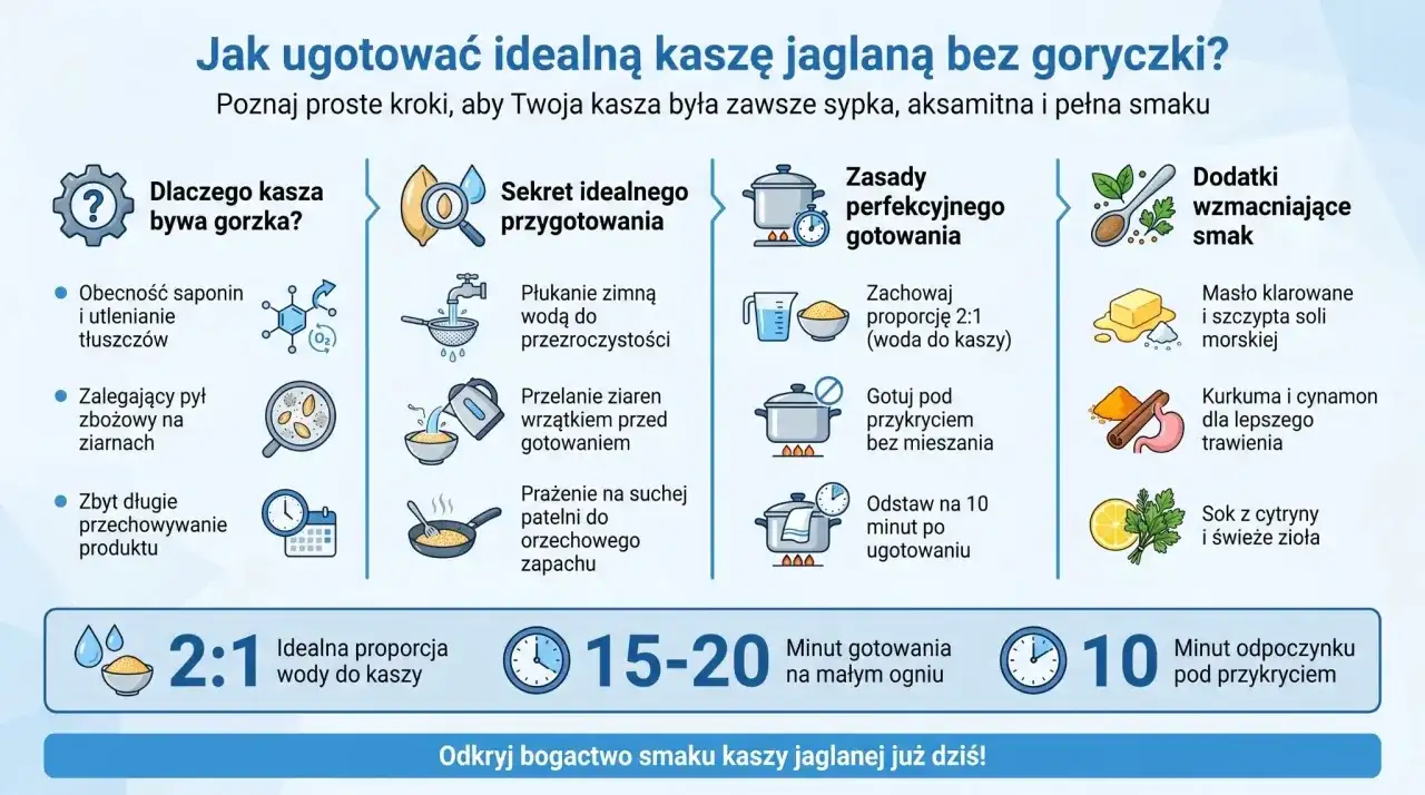 Odkryj, jak kasza jaglana właściwości ma wspaniałe, gdy ugotujesz ją bez goryczki. Poznaj sekrety idealnego przygotowania i smaczne dodatki.