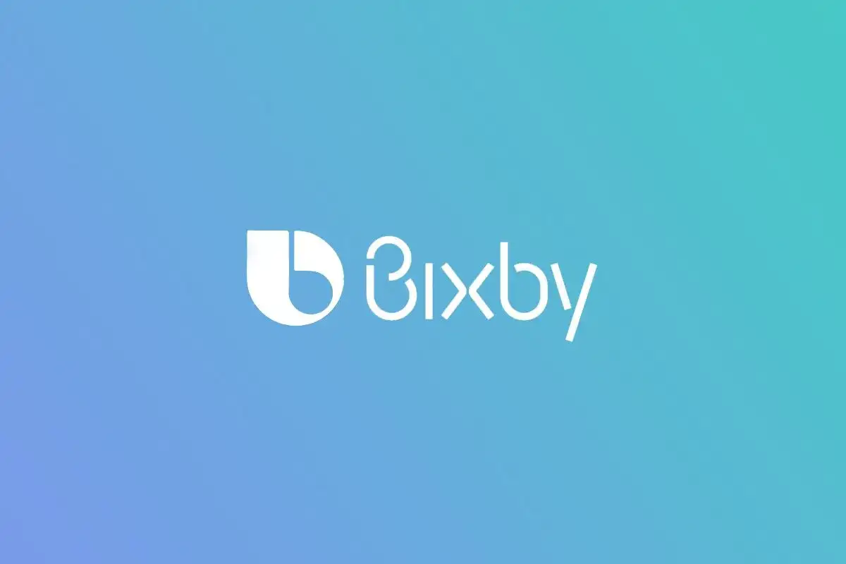 Logo Bixby na tle gradientowym. Dowiedz się, bixby vision co to jest i jak działa.