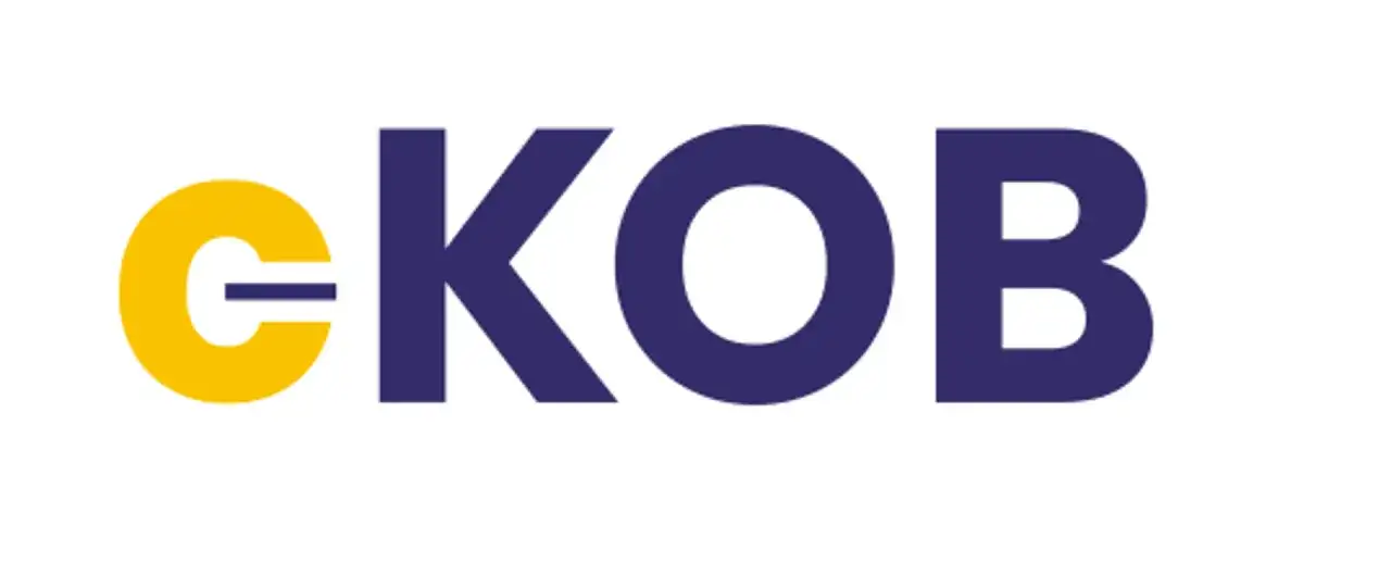 Logo eKOB. To jest książka obiektu budowlanego, która zawiera informacje o budynkach.