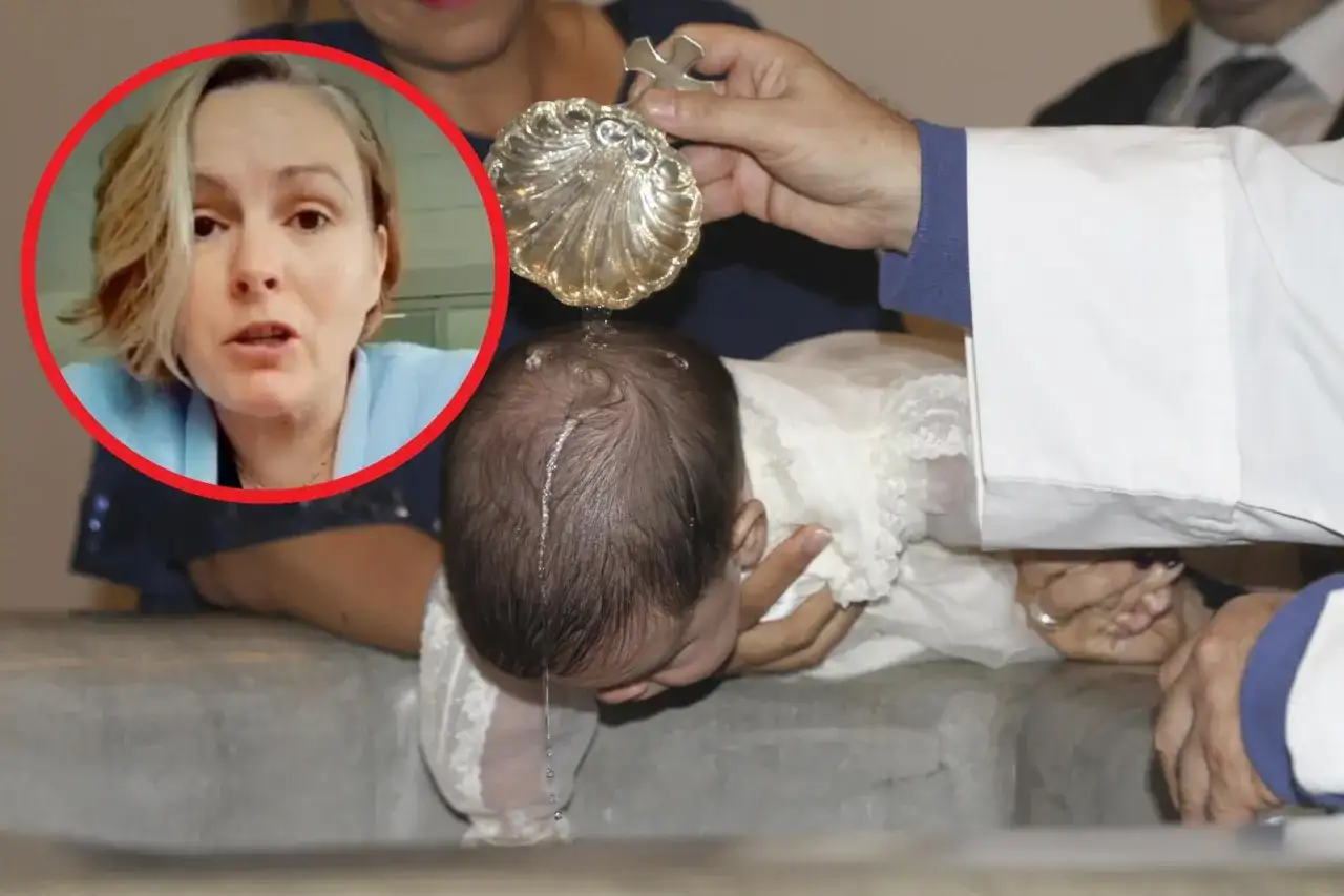 Dylematy rodziców w rodzinach mieszanych: skutki braku chrztu dziecka. Kobieta w okręgu mówi o swoich wątpliwościach.