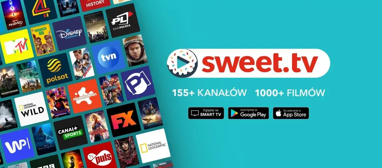 Sweet.tv oferuje bogactwo kanałów i filmów. Odkryj najlepsze sweet tv pakiety z ulubionymi produkcjami.