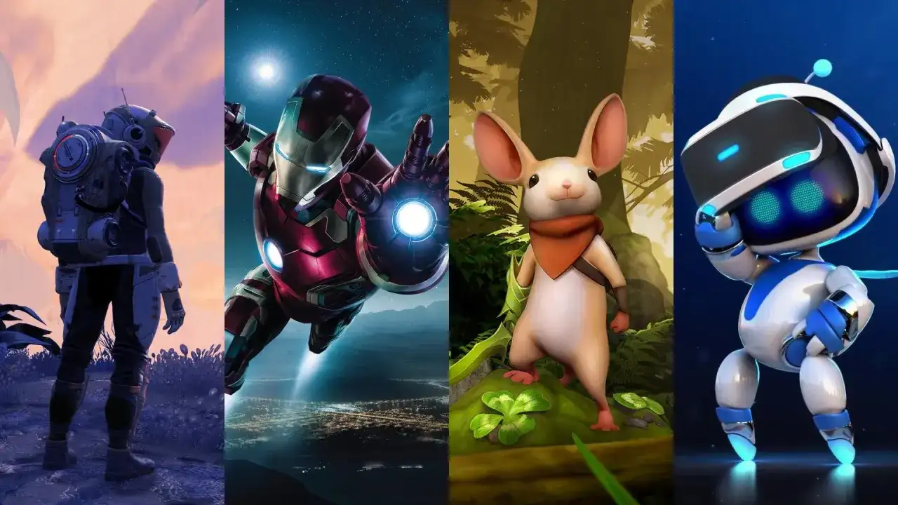 Astronauta, Iron Man, myszka i robot w goglach VR – cztery światy, które oferują fajne gry na VR.