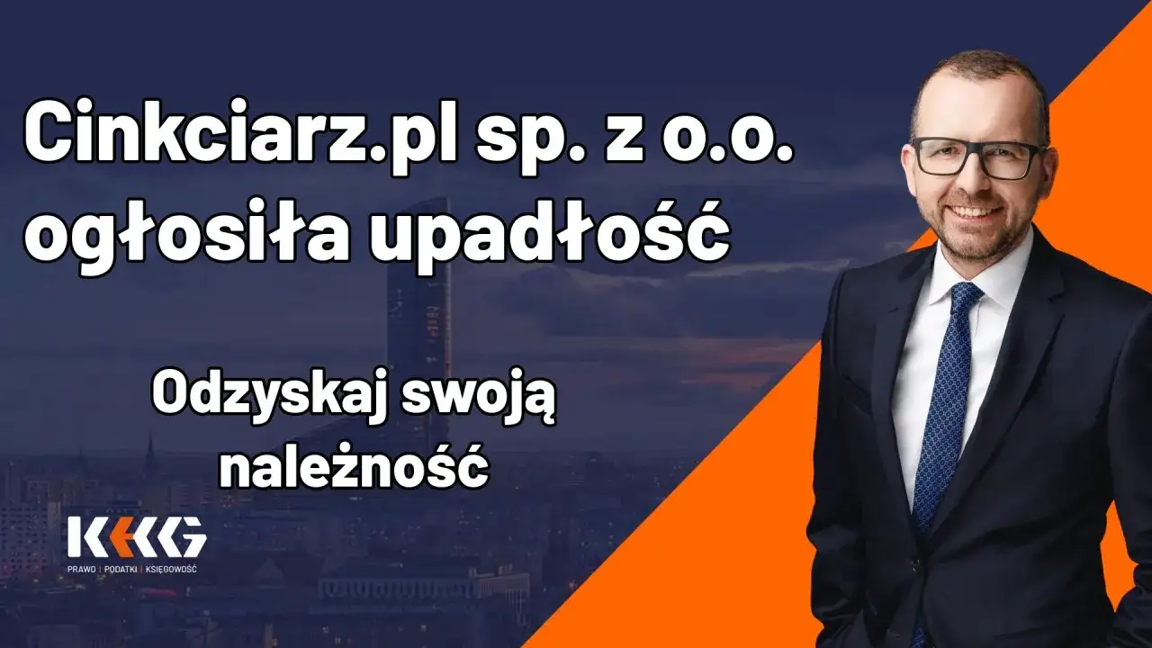 Cinkciarz.pl sp. z o.o. ogłosiła upadłość. Odzyskaj swoją należność.