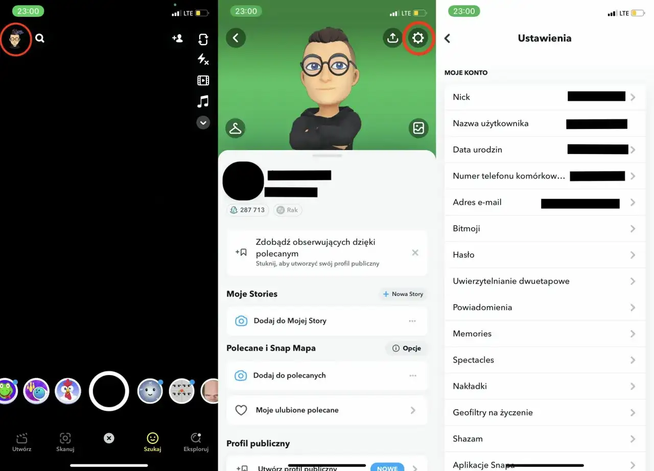 Ustawienia Snapchata: jak odzyskać dni na Snapie? Sprawdź datę urodzenia i inne dane konta, aby odzyskać utracone dni.