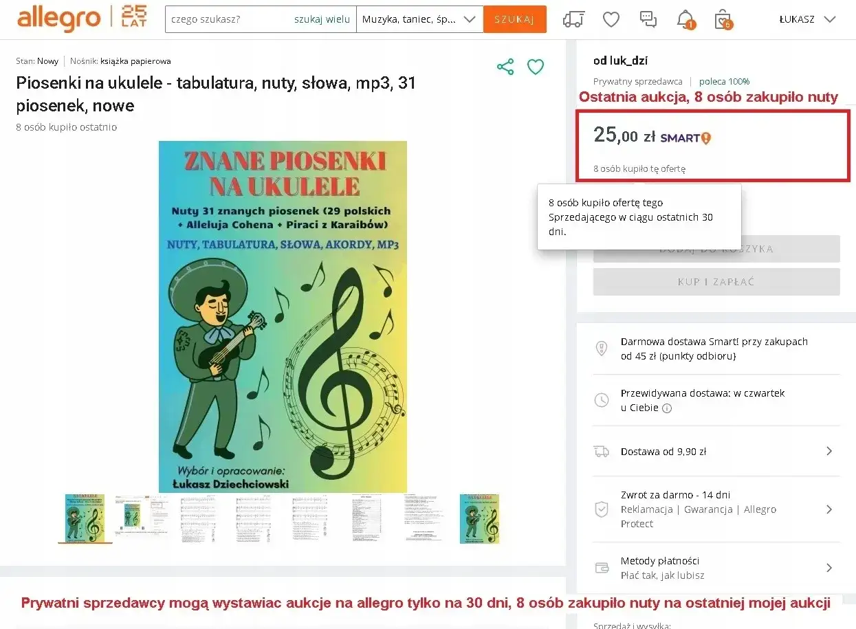 Chwyty na ukulele piosenki: nuty, tabulatury, słowa i akordy do 31 znanych utworów. Idealne dla początkujących i zaawansowanych.