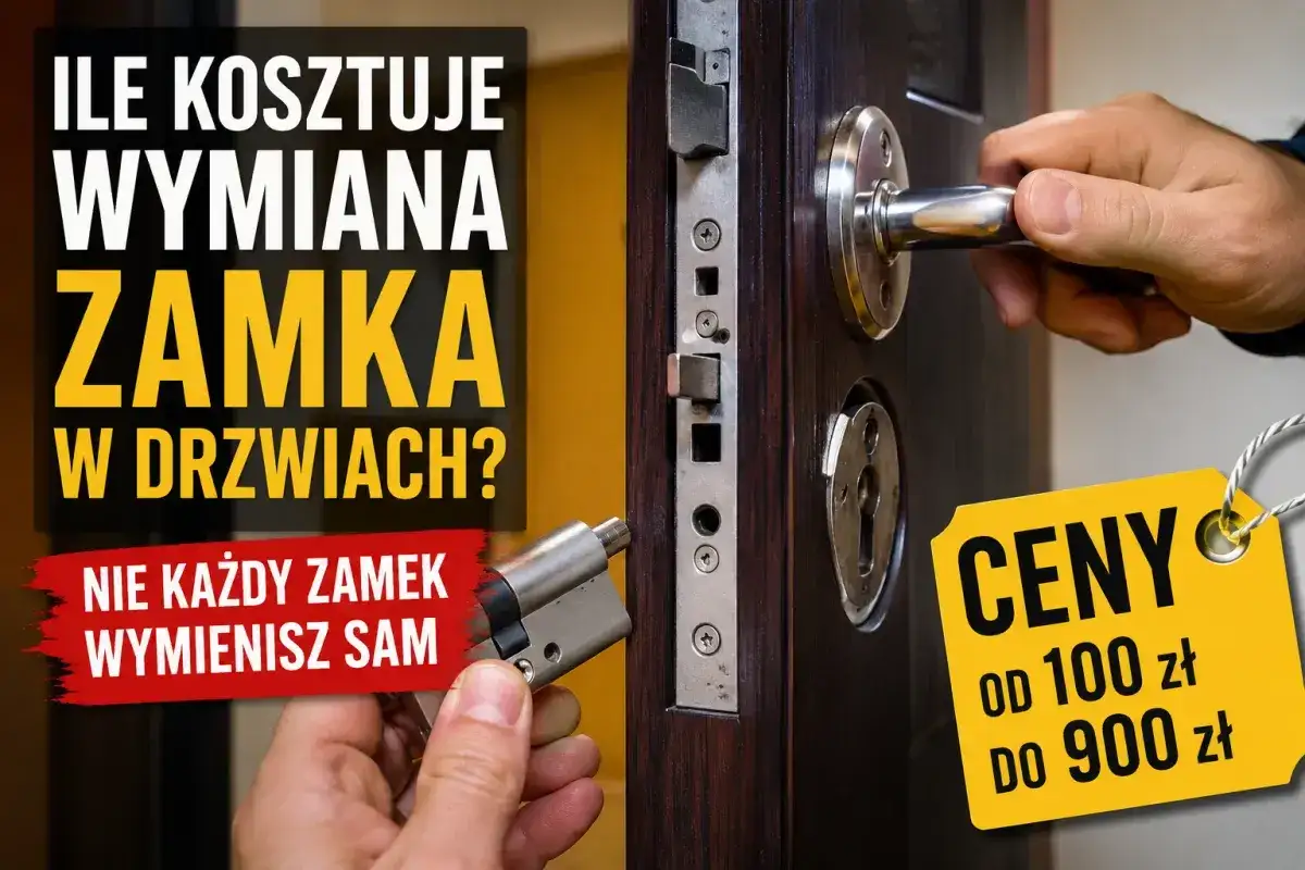 Ile kosztuje wymiana zamka w drzwiach? Ceny od 100 do 900 zł. Nie każdy zamek wymienisz sam.