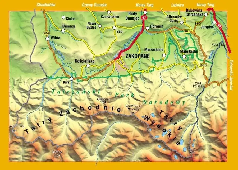 Gdzie leżą Tatry na mapie? Odkryj ich lokalizację w Polsce i Słowacji