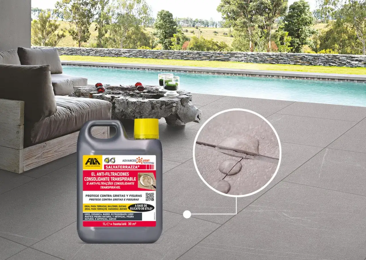 Protector para construir terraza elevada de obra, ideal para proteger contra grietas y fisuras en exteriores.