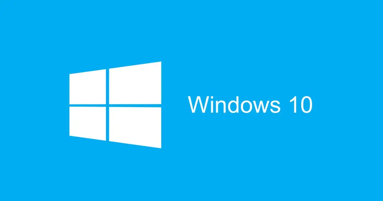 Logo Windows 10 na niebieskim tle. Planujesz aktualizację Windows 7 do 10?