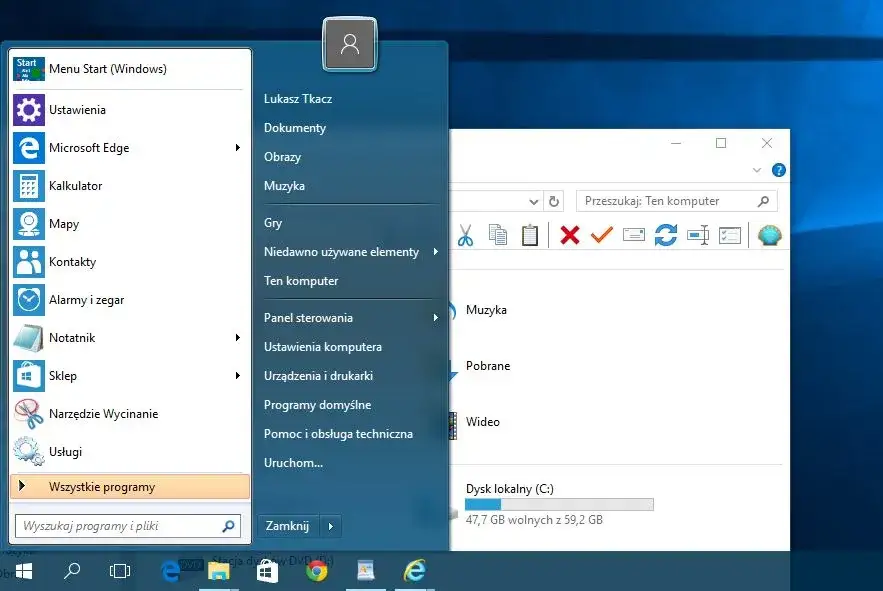 Jak wyłączyć kafelki w Windows 10 i przywrócić klasyczny wygląd