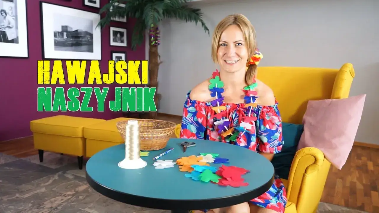 Impreza hawajska? Zrób naszyjnik lei z bibuły krok po kroku!