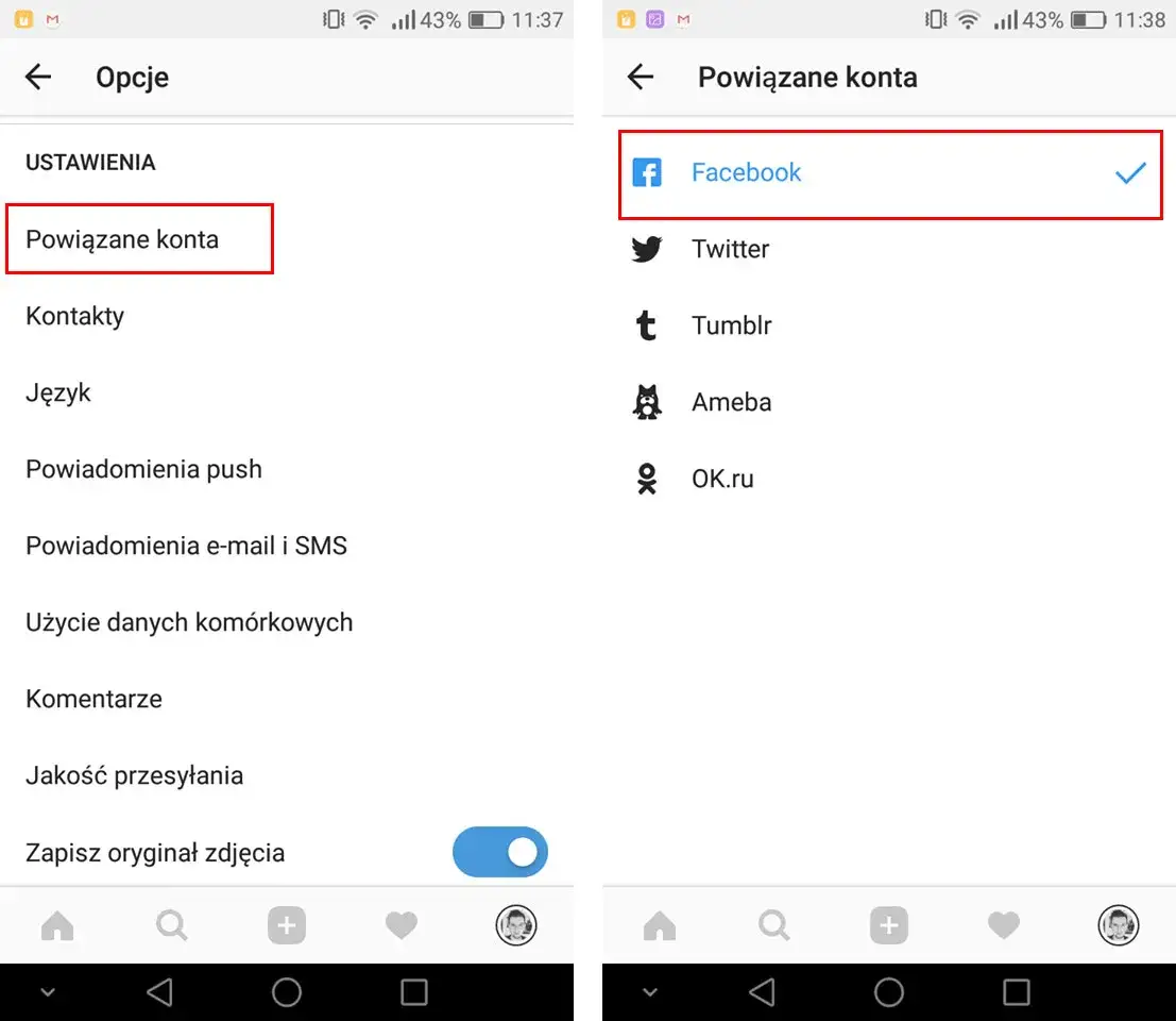 Jak usunąć Instagram z Facebooka i uniknąć niechcianych powiązań