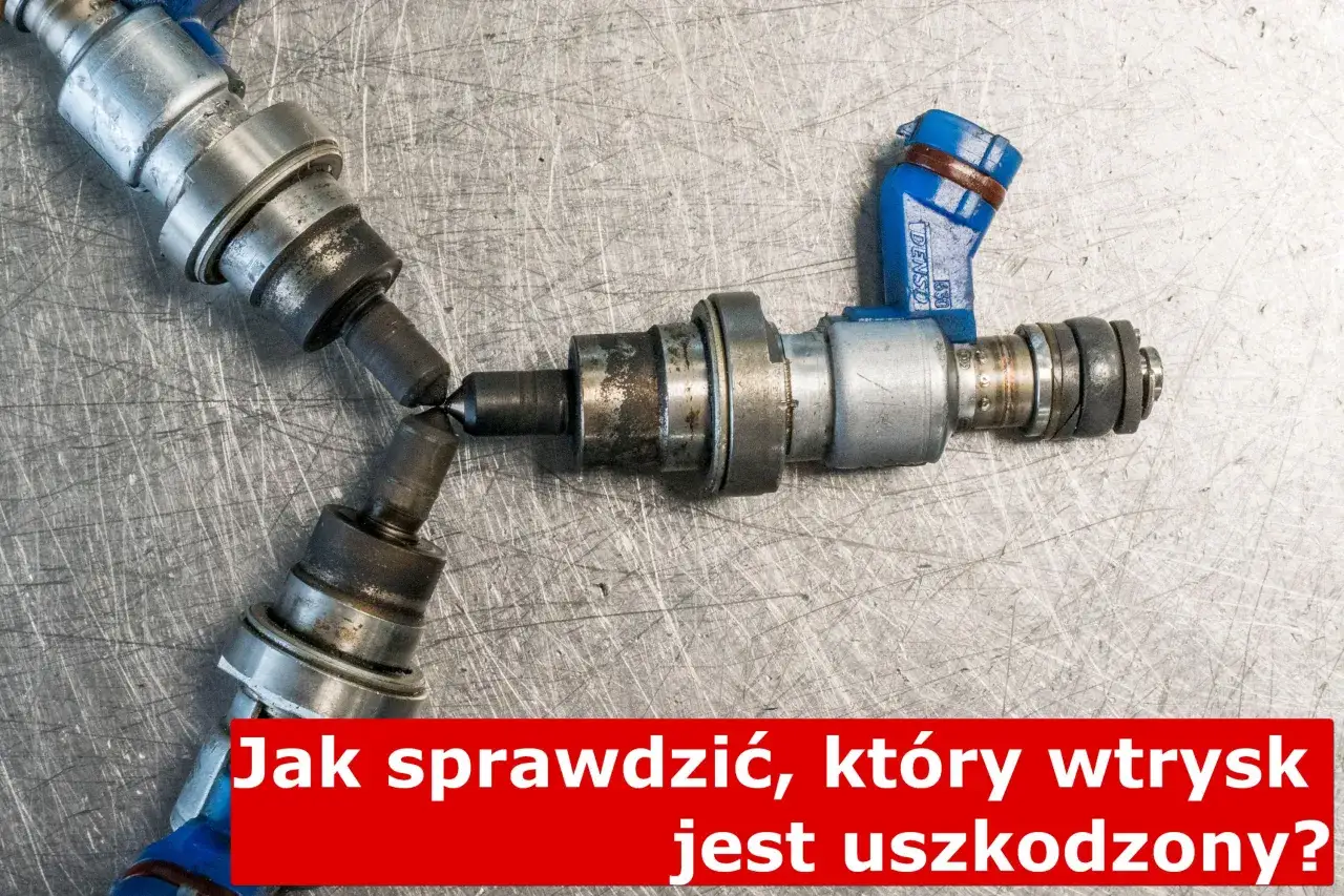Trzy wtryski benzyny na metalowym blacie. Czy uszkodzone wtryski benzyna objawy mogą być trudne do zdiagnozowania?