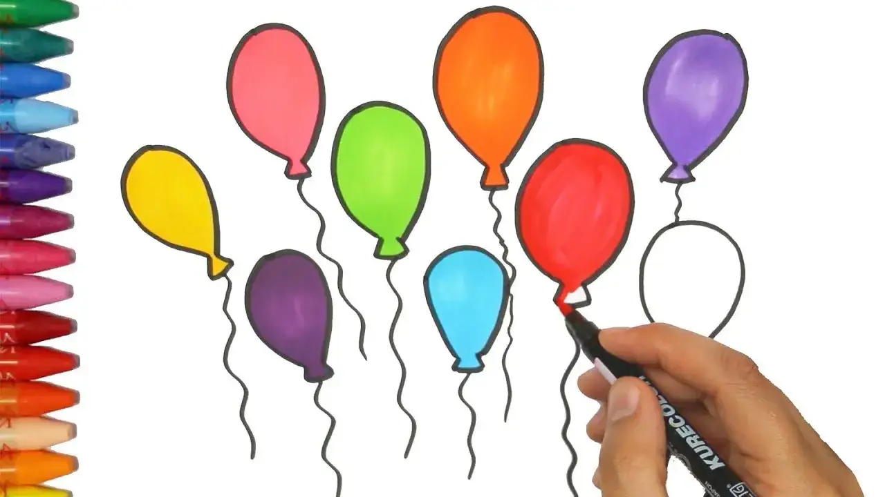 Jak narysować balony urodzinowe - proste kroki i inspiracje