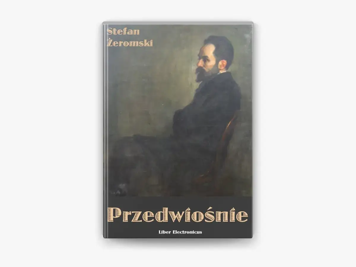 Portret Stefana Żeromskiego na okładce książki "Przedwiośnie".