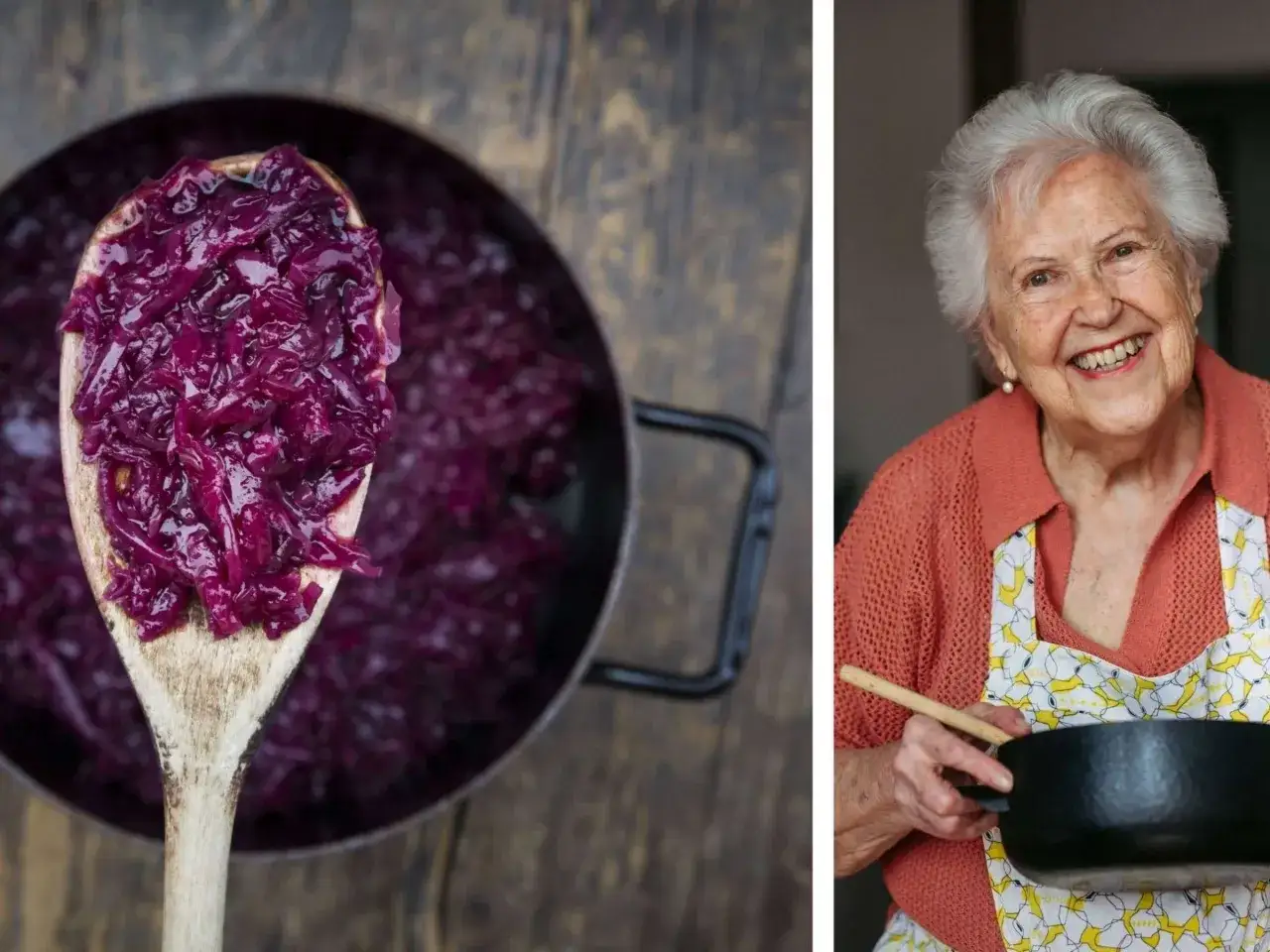 Omas klassisches Rotkohl Rezept: Ein Löffel voller lila Glück, zubereitet mit Liebe.