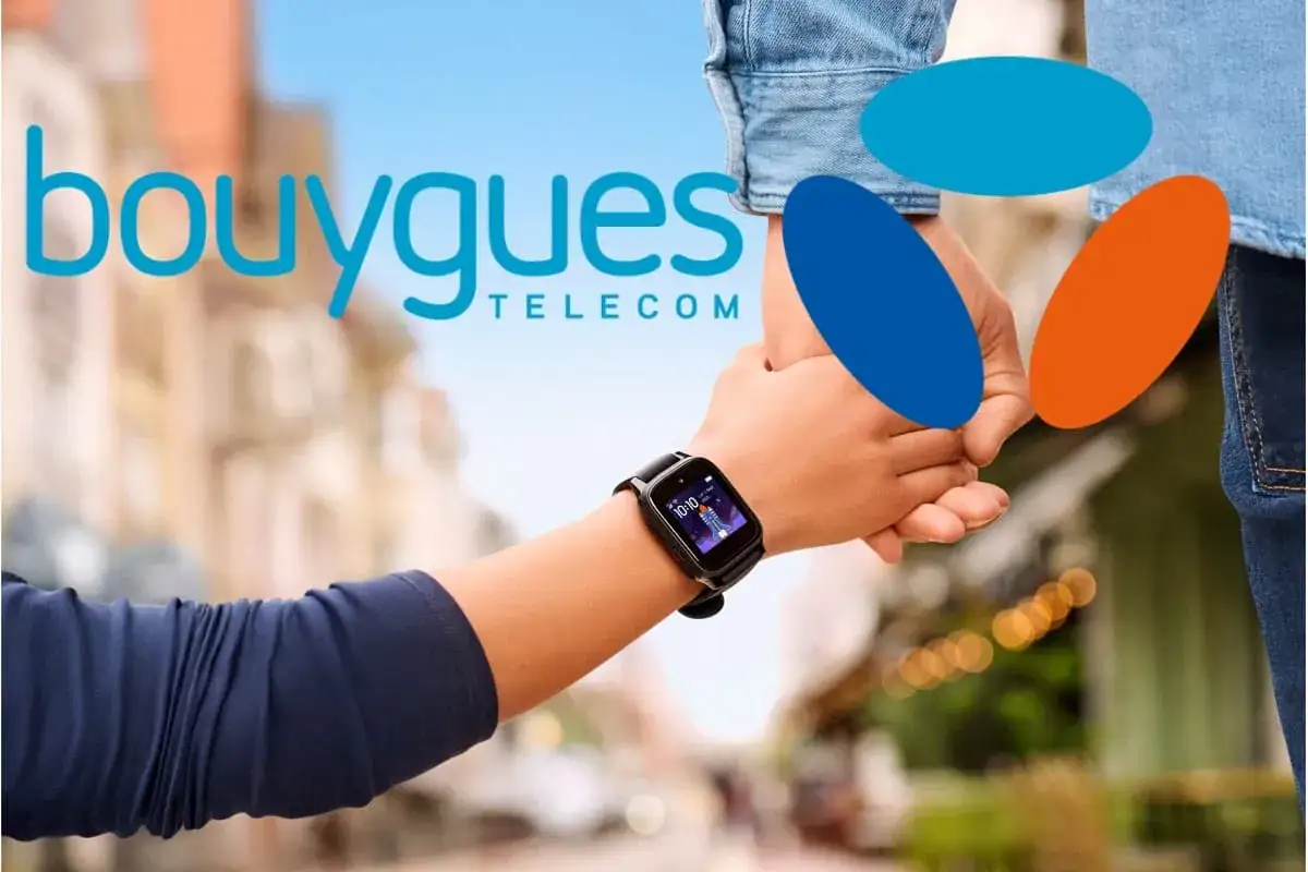Montre connectée Bouygues Telecom : faut-il avoir son téléphone ? Une main d'enfant porte une montre connectée, tenant une main d'adulte.