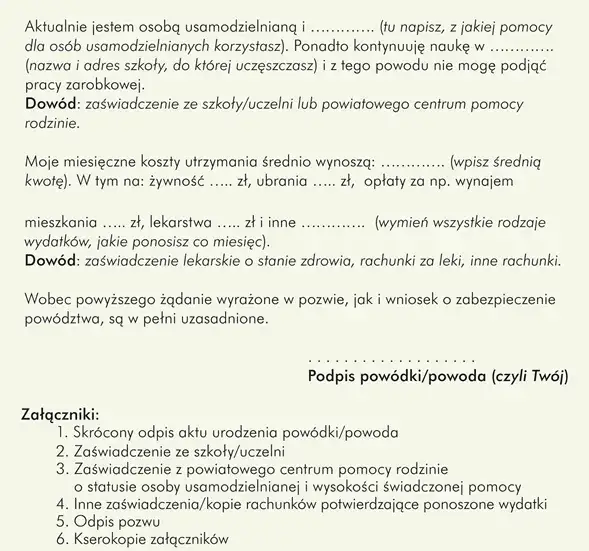Jak napisać odpowiedź na pozew o alimenty wzór, aby uniknąć problemów?
