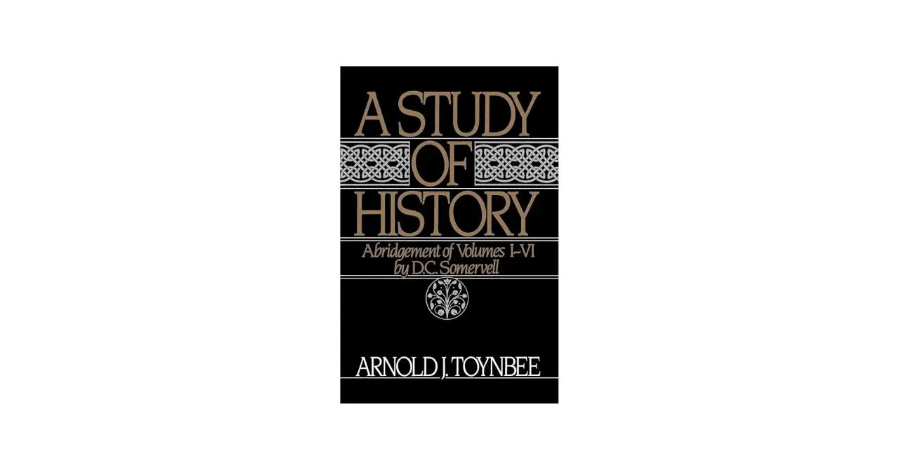 Okładka książki "A Study of History" Arnolda J. Toynbee, skrót D.C. Somervell.