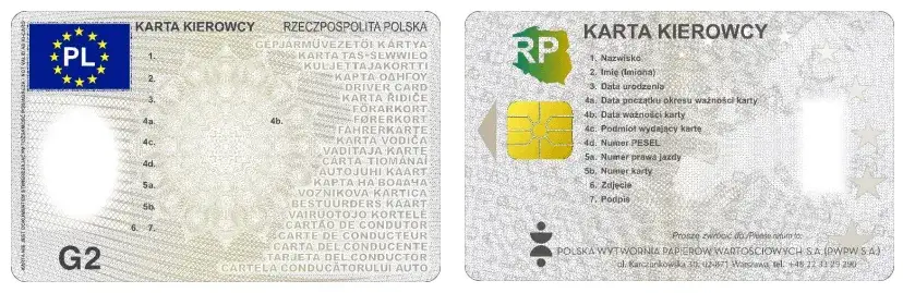 Co oznacza G2 na karcie kierowcy? Wyjaśnienie i konsekwencje dla kierowców