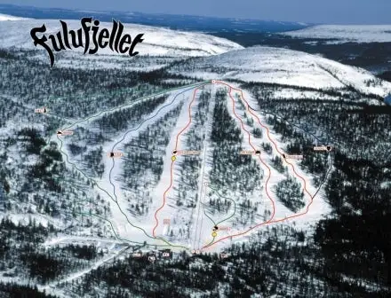 Mapa tras Fulufjellet
