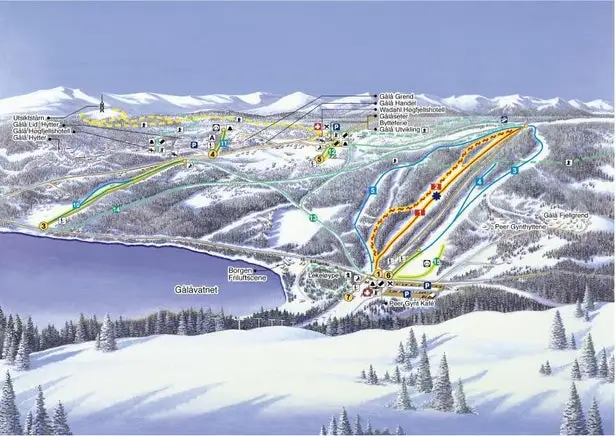 Mapa tras Gålå