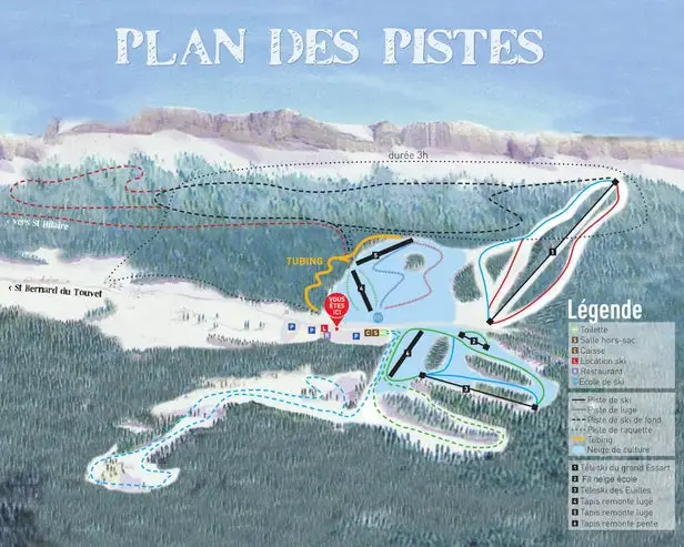 Mapa tras Col de Marcieu