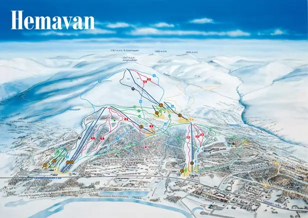 Mapa tras Hemavan
