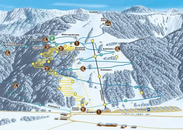 Mapa tras Alpsee Bergwelt