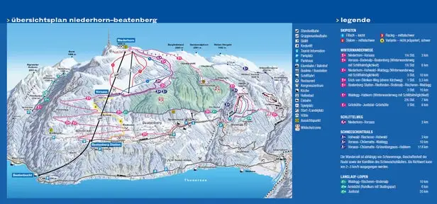 Mapa tras Beatenberg