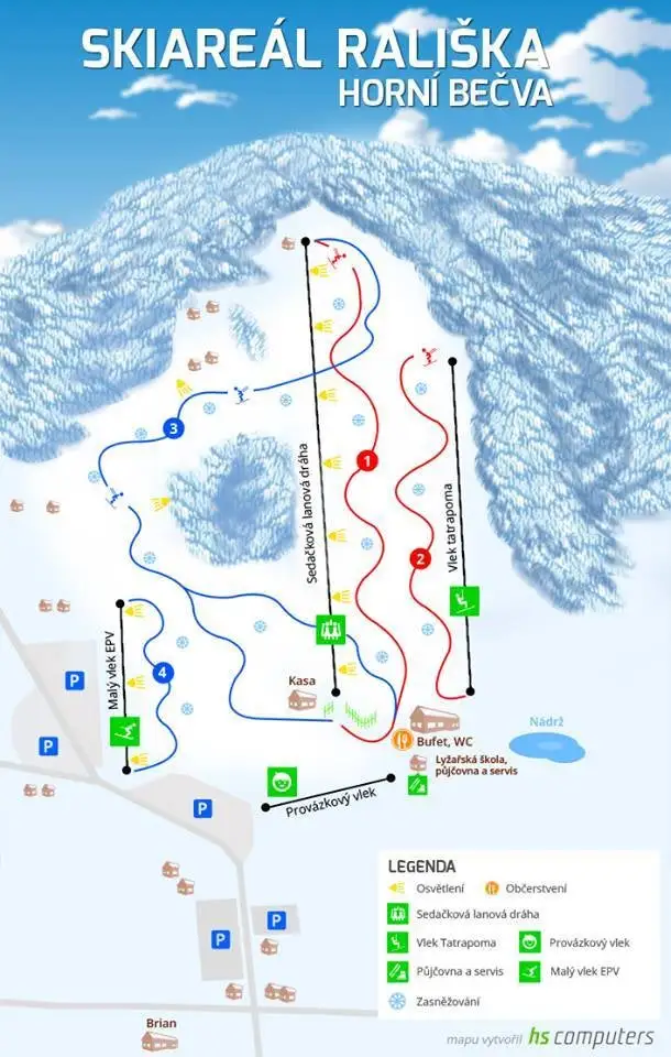 Mapa tras Rališka