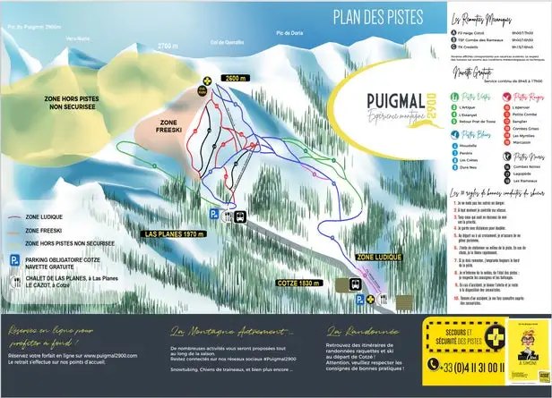 Mapa tras Puigmal