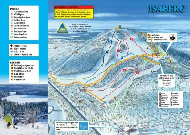 Mapa tras Isaberg