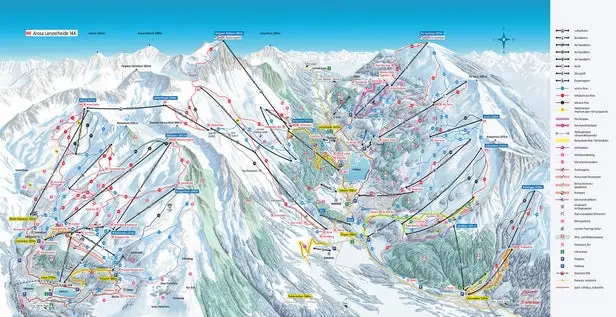 Mapa tras Arosa Lenzerheide