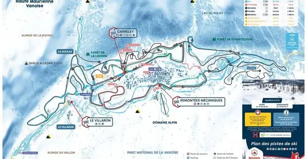 Mapa tras Bessans