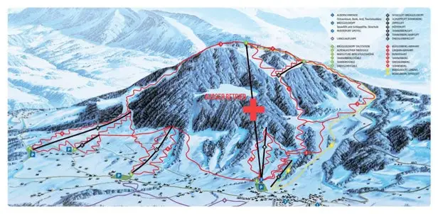 Mapa tras Alberschwende