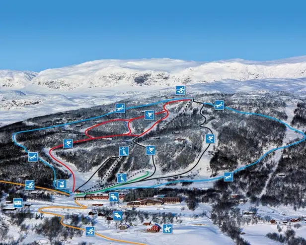 Mapa tras Skarslia