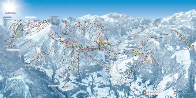 Mapa tras Combloux