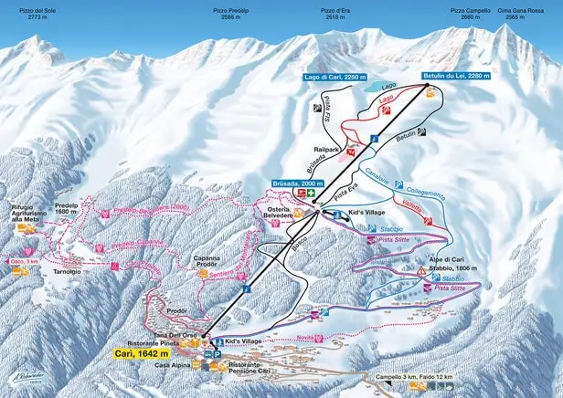 Mapa tras Cari