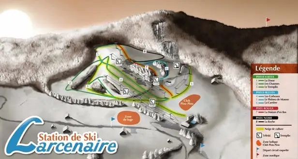 Mapa tras Bussang - Larcenaire
