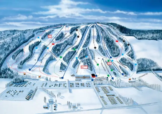 Mapa tras Kungsberget