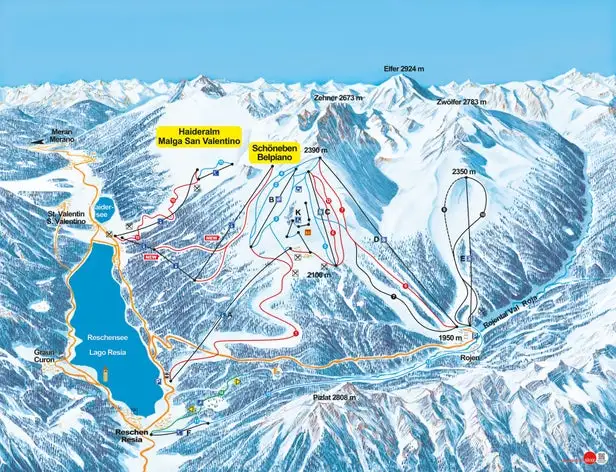 Mapa tras Belpiano