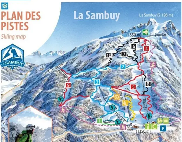 Mapa tras La Sambuy