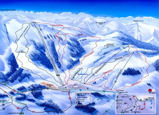 Mapa tras Alpenarena Hochhäderich